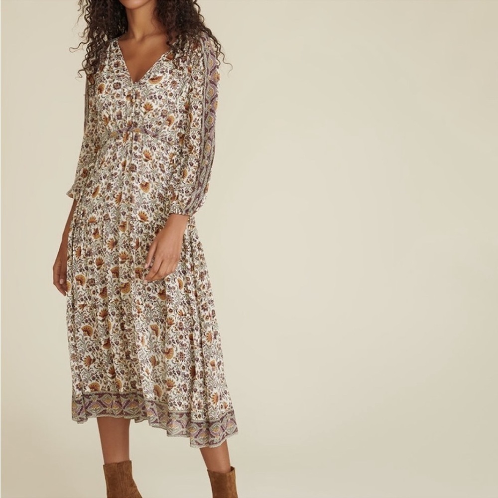 VERONICA BEARD Yoelle Paisley-Print Silk Midi - Picture 3 of 11